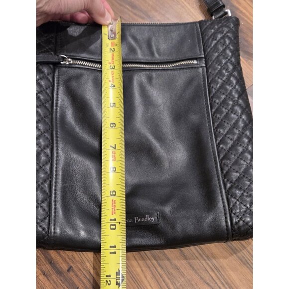 Vera Bradley Leather Cross Body Bag Quilted Paisley Lining Adjustable Moto - Picture 12 of 15